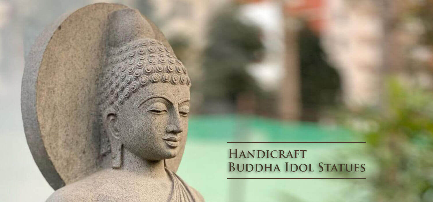AG_ Sandstone Buddha Statue Sculpture Handmade Figurine Home Craftwork Decors Ca 